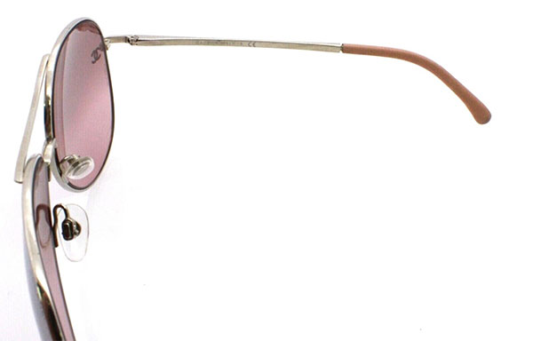 Chanel Pilot Titanium and Calfskin Sunglasses