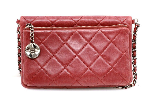 Chanel Quilted Lambskin Leather Crossbody Shoulder Bag8
