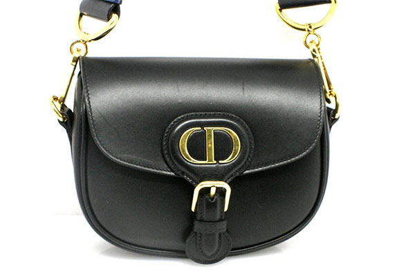 Dior Small Bobby Shoulder Handbag Crossbody Black Calfskin