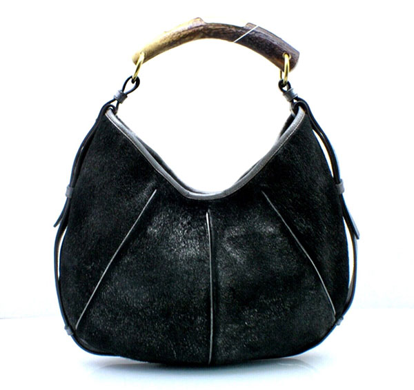 Saint Laurent Mombasa Handbag Black Hair