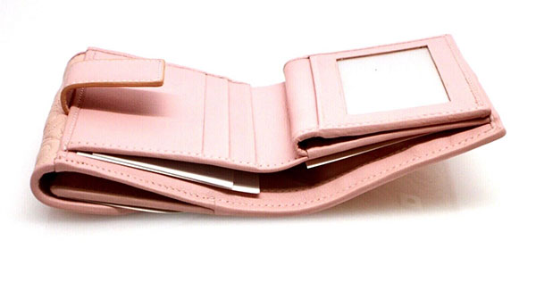 Salvatore Ferragamo Ladies Wallet Pink Leather